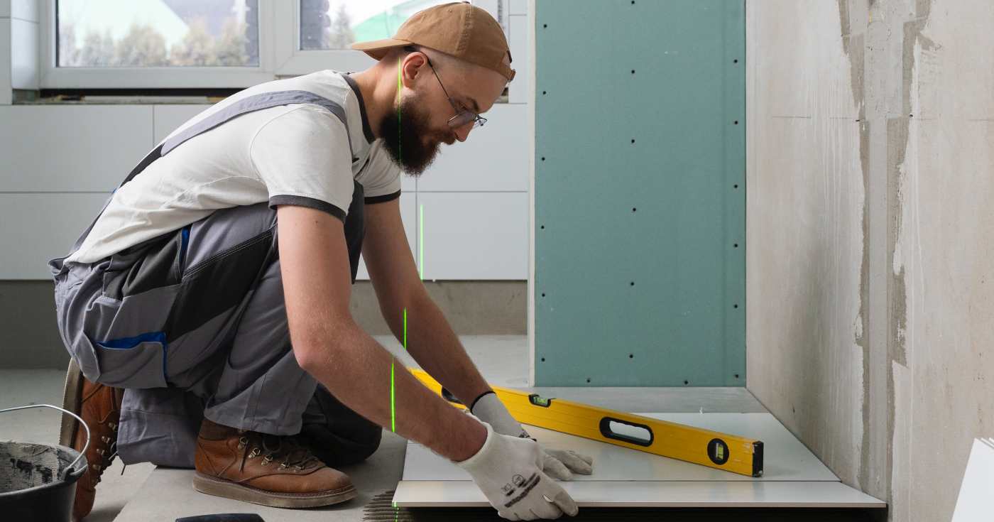 Al lavoro per ristrutturare il bagno di casa (repertorio)