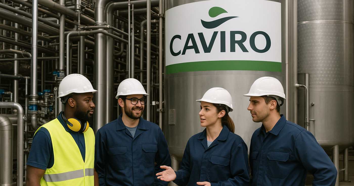 Un gruppo di addetti Caviro (repertorio)