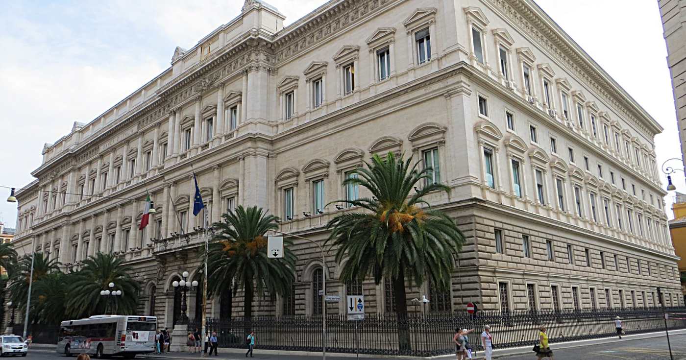 La sede centrale a Roma della Banca d'Italia (repertorio)