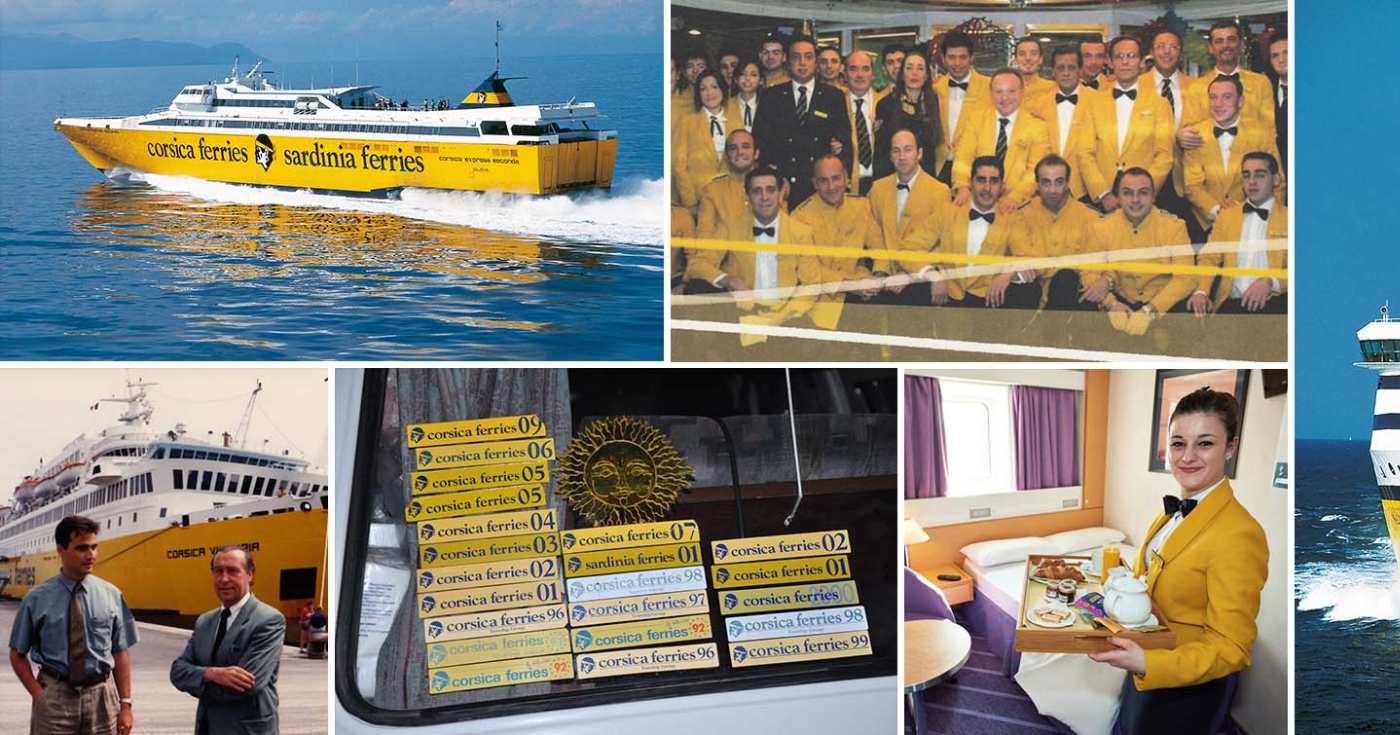 Alcune navi con il personale di bordo Corsica Sardina Ferries (repertorio)