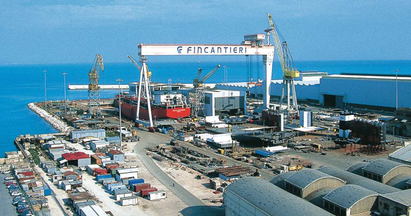 Il cantiere navale Fincantieri di Ancona (repertorio)