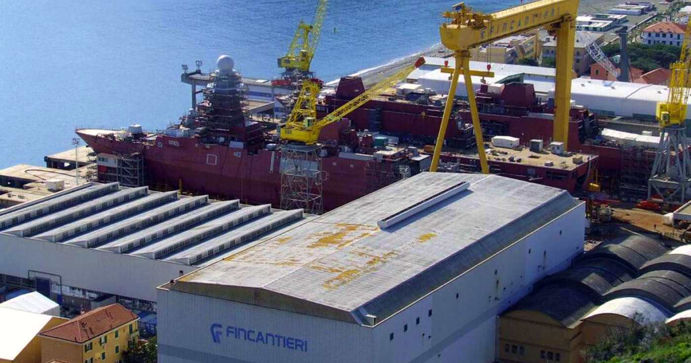 Il cantiere navale Fincantieri di Riva Trigoso (repertorio)