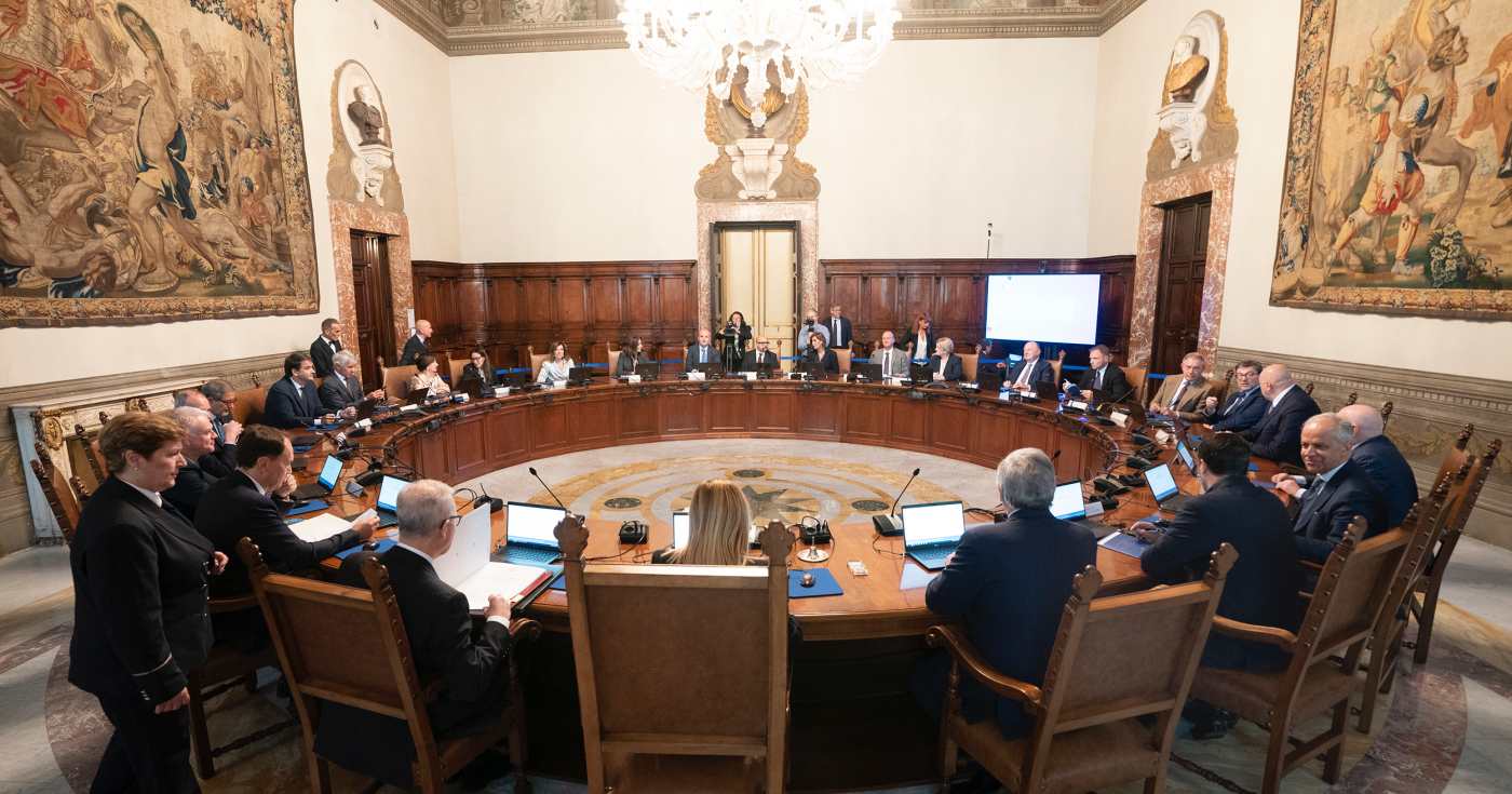 Una seduto del Consiglio dei Ministri (repertorio)