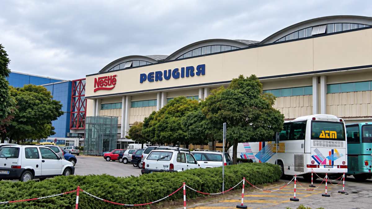 Lo storico stabilimento Nestlé - Perugina di San Sisto, Perugia (repertorio)