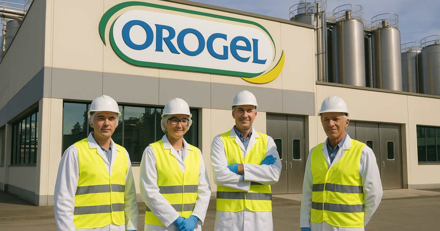 Un gruppo di dipendenti Orogel (repertorio)