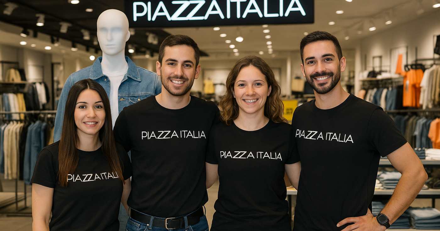 Un gruppo di addetti alla vendita Piazza Italia (repertorio)