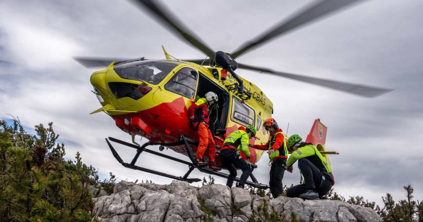 Un elicottero del soccorso alpino (repertorio)