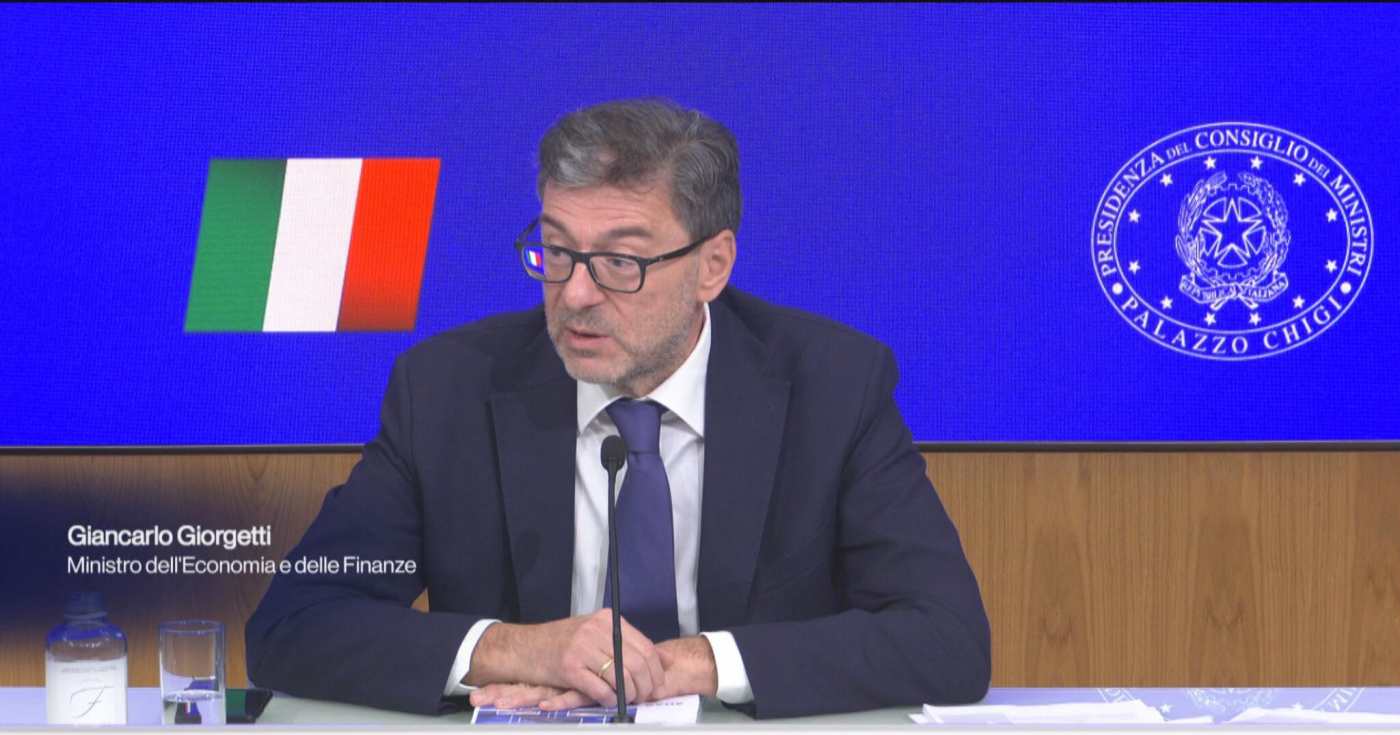 Il ministro dell'Economia Giancarlo Giorgetti