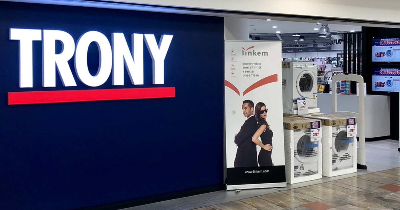 Un punto vendita Trony in Lombardia (repertorio)