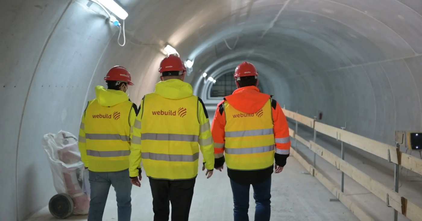 Un gruppo di tecnici Webuild (repertorio)