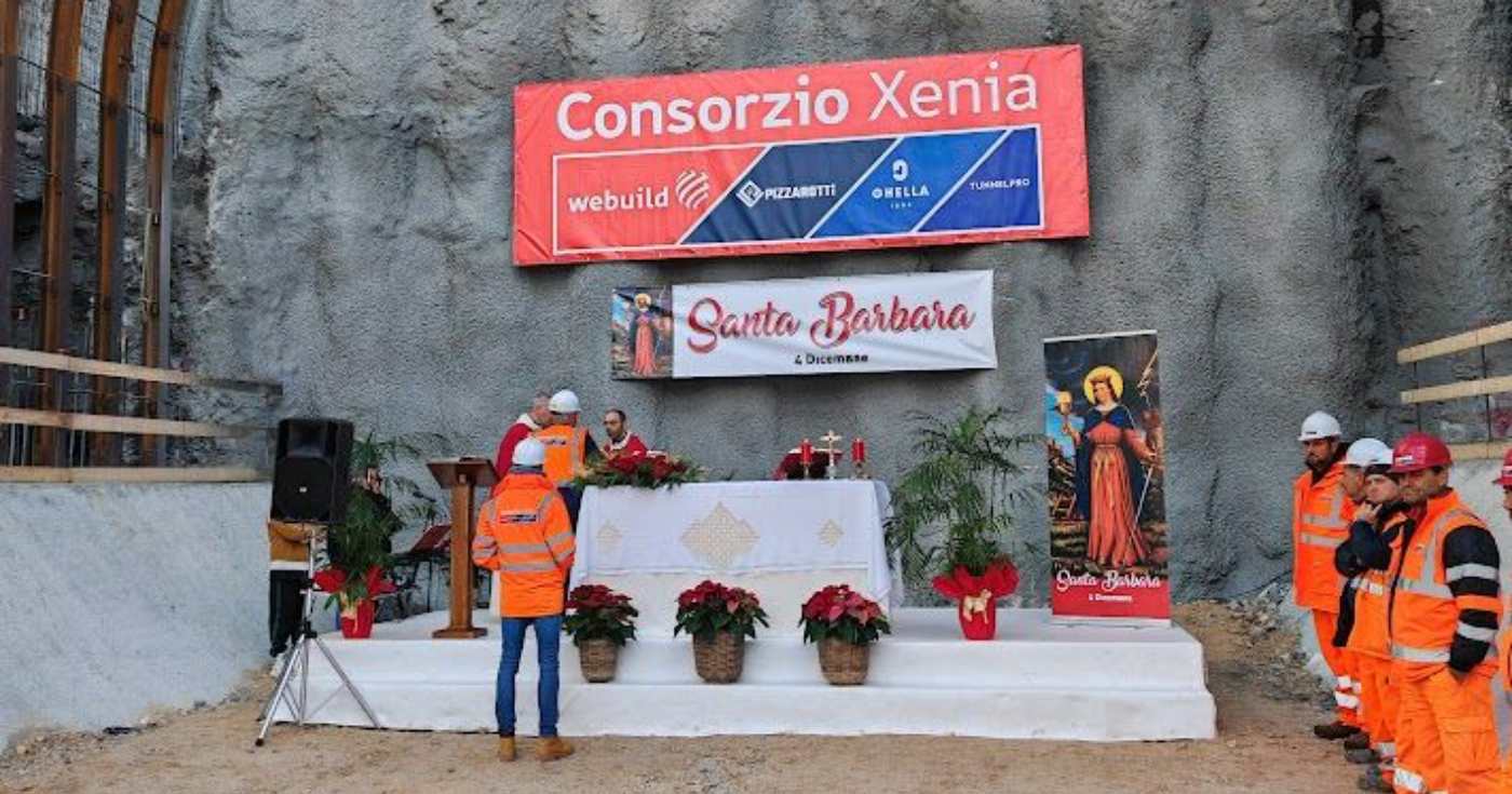 Un cantiere del consorzio Xenia (Gruppo Webuild) sulla costruenda linea ferroviaria alta velocità Salerno-Reggio Calabria (repertorio)